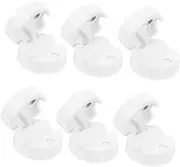 6pcs Cable Management Clips Cord Organizer for Desk Adhesive Base for Cables Flexible for Cord Protection Minimalist Style for Office Home