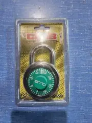 The Club Security Series School Mate Combination Padlock Lock Green New