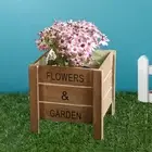 Wooden Boxes Planter Creative Plant Container for Indoor Display Boxes Patio