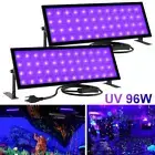 2X 96W UV Black Light Bar Fixtures Ultraviolet Lamp Strip US Plug DJ Party Club