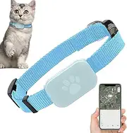 Cat Tracking Collar | Kitten Collar with Tracking,Adjustable Waterproof Pet Cat Locate Supplies for Medium Small Puppy Kitten