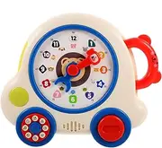 Kisangel Interactive Learning Clock Toy for Boys and Girls Safe Number Cognition for Toddlers