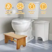 Toilet Stool Bamboo Toilet Footstool Portable C Shaped Poop Stool tyxpc