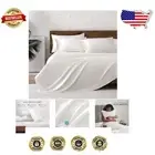 Luxury King Size Satin Sheet Set - 6 Pcs Ivory Bedding with Deep Pockets