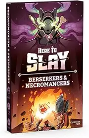 TeeTurtle Here to Slay: Berserkers & Necromancers Expansion Pack - Designed to be Added to Your Here to Slay Base Game, Black
