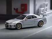 Stance Hunters 1/64 Nissan Skyline GT-R R34 Z Tune Nismo Livery with Gold BBS Wh