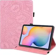 [YBFJCE] Case for Samsung Galaxy Tab S6 Lite 10.4 inch 2022/2020,Slim Stand Shell Protective Case with Pencil Holder,Premium PU Leather Folio Cover for Galaxy Tab S6 Lite (SM-P613/P619/P610/P615),Pink