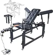 HCUDFN 2-in-1 Sex Chair with Sex Machine Multifunctional Bondage Sex Furniture SM Sex Machine Restraints Bed Handcuffs Sex Toys for Couples Women