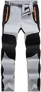[CLSQLXYJZC] Softshell Ski Trousers Men's, Spring Autumn Outdoor Sports Quick Dry Mountaineering Waterproof Stretch Snowboard Pants, for Hiking Walking Skiing Pants