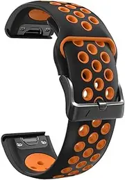 [ISOUDE] 26 22mm Quick Fit Watchband For Garmin Fenix 7 7X 6 6X Pro 5X 5 Plus 3HR 945 Enduro Silicone Bracelet Quick Release Wrist Straps