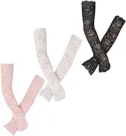 [Didiseaon] Women's Sun Protection Ice Sleeves Uv Blocking Arm Sleeves for Boys and Girls Lace Peachpink