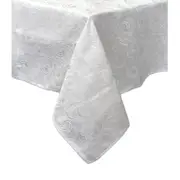 Salonika Blossom Exquisite Tablecloth White (Round, Rectangle, Square)