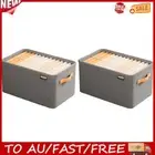 Bra Organizer Foldable Jeans Storage Box Fabric Household Storage (Grey L)