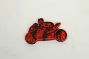 Motocycle Black and Red bubble pop push fidget toy