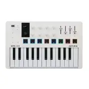 Arturia MiniLab 3 25-Key 8-Pad USB-C MIDI Controller Keyboard w/ 8 Knobs, White