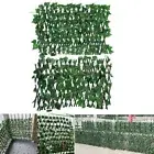 Outdoor Screening Expanding-Trellis Fence Privacy Screen Artificial Ivy Leaves