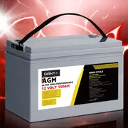 12V Giantz AGM Deep Cycle Battery 120Ah Box Portable Solar Caravan Camping