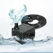 Submersible Pump, 800L/H 16W Aquarium Submersible Water Pump, Pond Pump, Ultra Quiet Adjustable Water Pump for Gardening, Fish Tanks, Gardens, Fountains,Aquarium, Fountain, Statuary, Hydroponics.