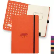 Dingbats A5 Wildlife Dotted Notebook Journal - Premium Vegan Leather Hardcove...