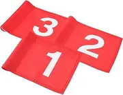 KOMBIUDA Golf Course Supplies 3pcs Numbered Golfing Flags Detachable Portable for Practice Enhancing Putting Accuracy