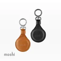 在飛比找momo購物網優惠-【moshi】AirTag 皮革鑰匙圈(360度全面保護)