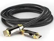 Braided Premium HDMI v2.0 Cable 4K 60Hz UltraHD SuperSpeed Cord 10M 5M 3M Supports HDR HDCP2.2 Video Audio - 1.5M