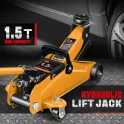 1.5 Ton Low Profile Steel Hydraulic Trolley Service Floor Car Lift Jack Orange