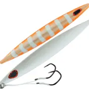 40gm Storm Gomoku Kensaki Asymmetrical Slow Pitched Jig - Orange Zebra