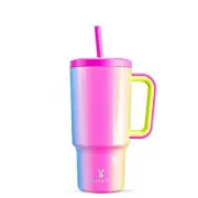 Meoky 30 oz Tumbler with Handle Tumbler with Lid and Straw Insulated Stainles...