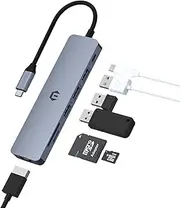 USB C Hub, TOTU USB C 100W PD Docking Station, USB C Docking Station with Multiport Adapter HDMI, 3 USB 3.0, SD/TF Dock for Various Type C Devices
