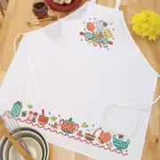 Herrschners® Floral Farmhouse Apron Stamped Cross-Stitch