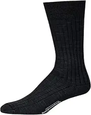 [BoardroomSocks] Men's Mid Calf Merino Wool Dress Socks Ribbed