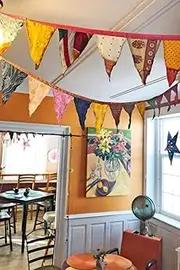 KLAVATE Silk Bunting Garden Decoration Prayer Flags Door Valance Wall Hanging 16 cm Width X 24 cm Length 7A-HTDG-QQZD
