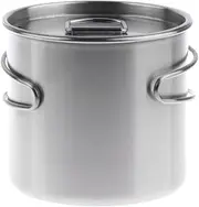 SGerste Portable 500ml Stainless Steel Cup/Pot with Folding Handle for Outdoor RV Camping Hiking Backpacking