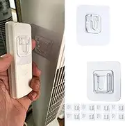 Adhesive Hooks for Hanging Heavy Duty Wall Hooks Fixator Accessories 20 lbs Self Adhesive Sticky Hooks Waterproof Transparent Hooks for Sticky Hook