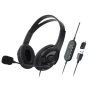 Wired USB Headset with Microphone Type-C for Skype Office Call Center 1Set A7I9