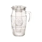 Bormioli Rocco Romantic 1.8L Glass Water Pitcher + Insert