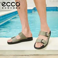 在飛比找Yahoo!奇摩拍賣優惠-ECCO愛步男士沙灘鞋 百搭涼拖涼鞋男潮 柔暢奢華27382