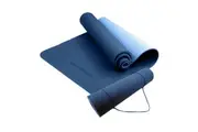 Powertrain TPE Pilates Exercise Yoga Mat 8mm - Dark Blue