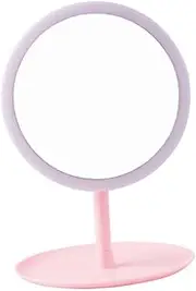 minkissy Led Makeup Mirror Portable Lightweight 10x Magnification Fashion Desk Mirror Stylish for Cosmetics Beauty