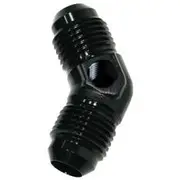 Aeroflow 45° Male Flare Union -8AN, AF827-08PBLK