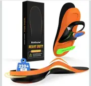 Work Boot Insoles/Inserts -High Arch Support Insoles for Standing All Day
