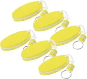 [Outanaya] Floating Keychain Key Tags with Labels Key Chains Floating Key Chain for Boats Key Chain Float Carabiner Keychain Number Keychain for Bag Surfing Keychain Key Rings Red Eva