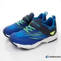 在飛比找樂天市場購物網優惠-日本月星Moonstar機能童鞋閃電競速運動鞋10955藍(