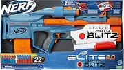 Nerf Elite 2.0 Motoblitz Blaster, 2 Blast Modes, Motorized 10-Dart Blasting & Airblitz 6 Darts at Once, 10 Dart Clip, 22 Elite Darts