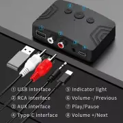 Bluetooth 5.3 HD HIFI Bluetooth Receiver for Music Streaming Sound Systemw4wwyg