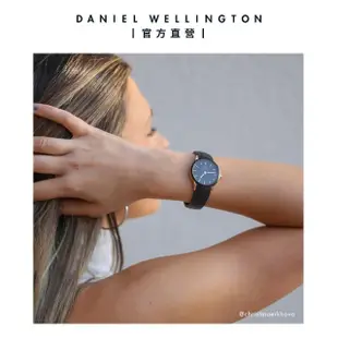 【Daniel Wellington】DW 手錶 Iconic Motion 32mm躍動黑膠腕錶 玫瑰金框(DW00100426)