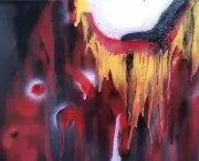 Witch Doctor Street Art Spray Painting On Canvas Abstract