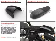 Royal Enfield GT & INT & Interceptor 650 Premium Touring Dual Seat & Cowl Black