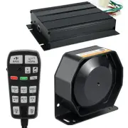 BooYu Police Emergency Slim Speaker Horn Siren PA System for Vehicles Truck F...